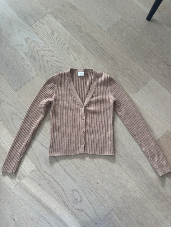 Wilfred Sweaters - Wilfred Merino Wool/Cotton Ribbed Cardigan